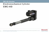 EMC-HD Overview Electromechanical Cylinder · Sizes: EMC-085-HD, EMC-125-HD, EMC-180-HD Dyn. Load rating (Cdyn): up to 470kN Maximum thrust force: up to ~ 290kN (push/pull) Maximum