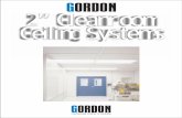 2” Cleanroom Ceiling Systems - Microbincmicrobinc.com/PDF/Ceiling Grid.pdf · Gordon offers several system options that, when mated with our numerous extruded aluminum grid types,