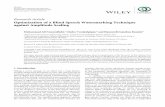 Optimization of a Blind Speech Watermarking Technique ...downloads.hindawi.com/journals/scn/2017/5454768.pdf · ResearchArticle Optimization of a Blind Speech Watermarking Technique