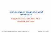 Concussion: diagnosis and treatment - medicine.utah.edu · 29th PMR Update, Canyons Resort, ... PD, Fronto-temporal Dementia, AD, and ALS ... Use the current state of the art treatment.