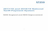 2017-2019 national tariff payment system - NHS Improvement · 2017/18 and 2018/19 National Tariff Payment System ... More information about implementing PHBs can be found on the NHS