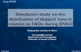Simulation study on the distribution of skipjack tuna in ... · Simulation study on the distribution of skipjack tuna in relation to FADs during ENSO Eunjung Kim and John R. Sibert