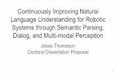 Language Understanding for Robotic Systems through ... · Background: Situating this Proposal 11 Synonymy Detection Word-sense Induction Thomason, in progress Human-robot Interaction