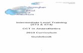 Intermediate Level Training (ST3 & ST4) CCT in ...Intermediate Level Training Guidebook RCOA Curriculum 2010 July 2018 v3. 1 Intermediate Level Training (ST3 & ST4) CCT in Anaesthetics