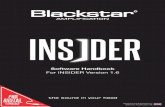 Software Handbook - Blackstar Amplification · Software Handbook For INSIDER Version ... Safari® 4.0 or later ... amplifier front panel and the Blackstar INSIDER control. This helps
