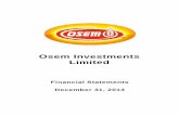 Osem Investments Limited Financial Statement... · Investments Limited ... Audit with A Intern “Audi over t techno Contr “audit We co plan a assura audit i the au contro contro