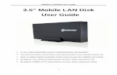 LAN Disk User Manual - produktinfo.conrad.com · Mobile LANDisk User Guide 0 3.5” Mobile LAN Disk User Guide A new, unformatted HDD must be initialized before LAN operation. Via