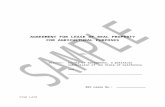 SAMPLE Crop Land Ag Lease - Department of General Services SAMPLE Crop...  · Web view2018-06-16 · AGREEMENT FOR LEASE OF REAL PROPERTY. FOR AGRICULTURAL PURPOSES-o0o-Between ...