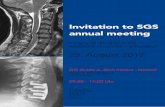 Invitation to SGS annual meeting - Spine Society · Invitation to SGS annual meeting Surgery as last step in the treatment of cervical myelopathy? 25. August 2017 GZI Guido A. Zäch