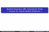 Stanford Economics 266: International Trade Lecture 15 ...dave-donaldson.com/.../2016/10/Lecture-15-Gravity-models-empirics.pdf · 3 Using the gravity equation to estimate trade costs