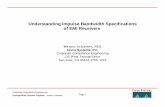 Understanding Impulse Bandwidth Specifications of EMI ... · Corporate Compliance Engineering Distinguished Lecturer Program: Werner Schaefer Understanding Impulse Bandwidth Specifications