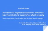 Project Proposal Innovation driven Integrated Development Plan … · required for enabling environment for the growth of CBis. Benefits/Beneficiaries Export income from the TCBi,