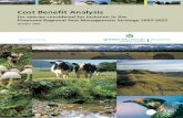 Cost Benefit Analysis - GW Benefit document... · Cost Benefit Analysis for species considered for inclusion in the Proposed Greater Wellington Regional Pest Management Strategy 2002-2022