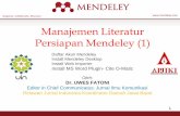 Manajemen Literatur Persiapan Mendeley · Instal Mendeley Desktop 1. Di halaman Mendeley.com Klik “download Desktop App” lalu akan didapatkan file “Mendeley-Desktop-1.17.10-win32”.