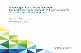 Setup for Failover Clustering and Microsoft Cluster ... · with Windows Server 2003 and Failover Clustering with Windows Server 2008 and above ... Note Windows Server 2008 R2 and