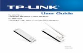 TL-WN721N 150Mbps Wireless N USB Adapter TL-WN722N …EU)_V2... · 2016-08-09 · TL-WN722NC are sharing this User Guide, ... The adapter is easy to install and manage with the Quick