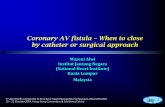 Coronary AV fistula When to close by catheter or surgical ... ALWI... · Institut Jantung Negara (National Heart Institute) Kuala Lumpur Malaysia Coronary AV fistula – When to close