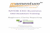 MYOB EXO Business - Momentum Software Solutions · requirements for efficient operation of MYOB EXO Business software. ... developed by the MYOB Enterprise ... 17 2 Tutorial 1: ...