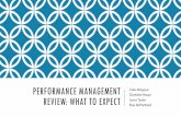 PERFORMANCE MANAGEMENT REVIEW: WHAT TO EXPECT … · PERFORMANCE MANAGEMENT REVIEW: WHAT TO EXPECT Cate Mingoya Gretchen Haupt Laura Taylor Paul McPartland