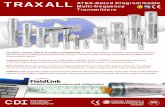 TRAXALL ATEX-Rated Programmable · 0518 ATEX-Rated Programmable Multi-frequency Transmitters TRAXALL CDI X100-Ex, X200-Ex, X300-Ex, and X400-Ex TRANSMITTERS are ATEX-rated TRAXALL-compatible