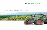 Fendt 200 V/F/P Vario · The 3-cylinder AGCO power engine ... Vario has been designed for ideal performance, low fuel ... head: The hot water heater with optional electric floor