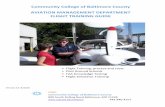 Community College of Baltimore County AVIATION ...faculty.ccbcmd.edu/~dwilliams/Flight_Training_Guide.pdf• Flight Training: process and costs • Pilot Ground Schools • FAA Knowledge