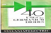 40 Uses for Germanium Diodes - N4TRB Amateur Radio Uses... · 2009-12-25 · 40 Uses for Germanium Diodes Author: Sylvania Electric Subject: germanium diode circuits Keywords: diode,