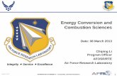 Energy Conversion and Combustion Sciences - apps.dtic.mil · DISTRIBUTION STATEMENT A – Unclassified, Unlimited Distribution 5 Portfolio Directions/Trends 1. Combustion Chemistry