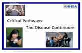 Critical Pathways: The Disease Continuum · Critical Pathways: The Disease Continuum are tools to be used in health promotion and disease prevention efforts by public health professionals.