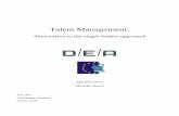 Talent Management - dea.nu · Talent Management: alternatives to the single-ladder approach Marieke Born & Marieke Heers 2 Executive summary In the last two decades, the issue of