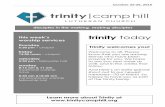 this trinity today worship services - Trinity Camp Hill · trinity today Trinity welcomes you! Welcome to all. Please know that you are among ... names for leadership positions in