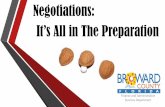 Negotiations: It’s All in The Preparation - FAPPO - It's All in the Preparation.pdf · •BATNA = •Target or Goal = •RP = •ZOPA= •Creating Value through Trades Best Alternative