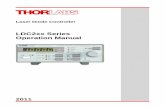 LDC2xx Series Operation Manual - VTPUP · controllers for laser diodes and LEDs. If a Thorlabs temperature controller is used additionally the injection current or the optical output