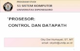 PROSESOR: CONTROL DAN DATAPATH - core.ac.uk · • Pertukaran Data Antar-Register • Operasi Aritmatika & Logika di Datapath ... ° Eksekusi Instruksi merupakan kombinasi pertukaran