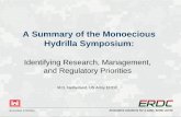 A Summary of the Monoecious Hydrilla Symposium · BUILDING STRONG Innovative solutions for a safer, better world ® A Summary of the Monoecious Hydrilla Symposium: Identifying Research,