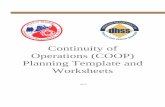 Continuity of Operations (COOP) Planning Template and ... - health.mo.gov · Inventory of Vital Records Notification of Staff and Business Partners Alternate Worksites Training and