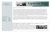 Page Lipman Log - Department of Biochemistry & …dbm.rutgers.edu/lipmanLogs/April2007newsletter.pdfture controlled incubation rooms in Lipman Hall”, 2006, $35,000 Elisabetta Bini,