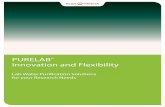 PURELAB Innovation and Flexibility - ELGA LabWater · PURELAB® Innovation and Flexibility Lab Water Purification Solutions for your Research Needs