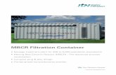 MBCR Filtration Container - itn-nanovation.com · Technical Description CIP Station Blower Rack Filtered Water Tank Service Manhole Inlet Lamella separator Aerators Two Filtration