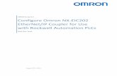 Europe B.V. NX EtherNet/IP Coupler for Use with … Omron NX‐EIC202 EtherNet/IP Coupler for Use with Rockwell Automation PLCs Page 3 of 16 1 Introduction This document shows the