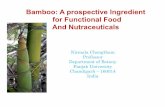 Bamboo: A prospective Ingredient for Functional Food And ... and Pharmaceuticals... · Bamboo shaving and sap, fritillaria, platycodon, trichosanthes seed, chih-shih, citrus, saussurea,