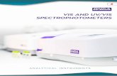 VIS AND UV/VIS SPECTROPHOTOMETERS · 2 PASSION - EXPERIENCE - PERFORMANCE - COMFORT - CONVENIENCE ONDA TOUCH SERIES New generation of VIS and UV/Vis spectrophotometers color touch