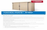 HANDI-MATE INSTALL GUIDE - stratco.com.au · 6 Figure 2.6 Coloured Rivet Join any overlapping sheets to one another using coloured rivets through the mid-span of lapping crests (Figure