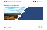 Ajax Mine Project · The Ajax Mine Project would have a footprint of approximately 1,700 hectares and would include an open pit, ore processing plant, tailings storage facility, mine