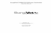 SurgiVet V3404 ECG/Pulse Oximeter - Eickemeyer Veterinary - SurgiVet... · SurgiVet V3404 ECG/Pulse Oximeter Operation Manual SURGIVET, INC. N7 W22025 JOHNSON ROAD, SUITE A WAUKESHA,