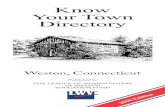 Know Your Town Directory L. Saltzman R 2021 Chris Spaulding D 2021 Jon Weingarten U 2021 KNOW YOUR TOWN DIRECTORY 8 WESTON, CONNECTICUT 9 Appointed Officials Board of Assessment Appeals,
