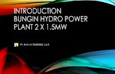 Introduction bungin hydro power plant 2 x 1 - iced.or.id · 13 Control Panel a. ... 16 Document : Date of PPA ... •Usaha utama di bidang pekerjaan konstruksi sipil dan kelistrikan.