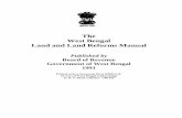 The West Bengal Land and Land Reforms Manual - India L & L.R MANUAL,1991(1... · West Bengal Land and Land Reforms Manual Published by Board of Revenue Government of West Bengal 1991