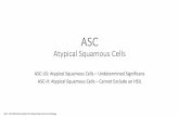 ASC Atypical Squamous Cells - danskcytologiforening.dk…rsmøde/Årsmøde 2018...Atrofi, HPVDNA neg. Kr. infl. ki67/p16 neg, LCA pos. Endometrieceller, HPVDNA neg ASC-H, opf. Småcellet