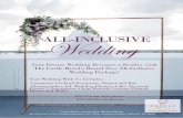 ALL-INCLUSIVE Wedding - marriott.com · -Photographer, DJ, Wedding Planner, Cake, Personal Florals, Centerpieces, Chair Rentals, Custom Printed Menus and More! $19,100 for 100 guests
